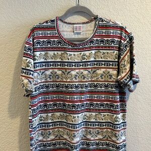 Bobbie Brooks Red and Blue Short Sleeve Tee